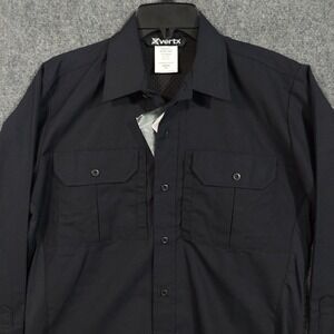 Vertx Phantom LT‎ Shirt Mens Medium Navy Long Sleeve Tactical Uniform VTX8120